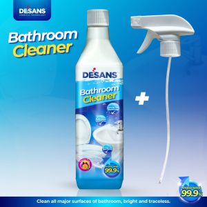 DESANS Bathroom Cleaner Spray – Powerful Toilet Tiles Glass & Floor Stain Remover