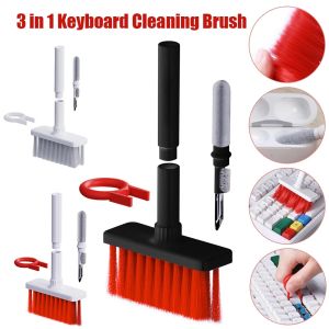 5-in-1 Multifunction Keyboard Cleaning Brush Computer Headphone Cleaner Deep Clean Dust Removal Tool