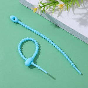Pengikat Kabel Serbaguna Tali Gantungan Silikon Cable Tie Organizer Segel Penyimpanan AH132