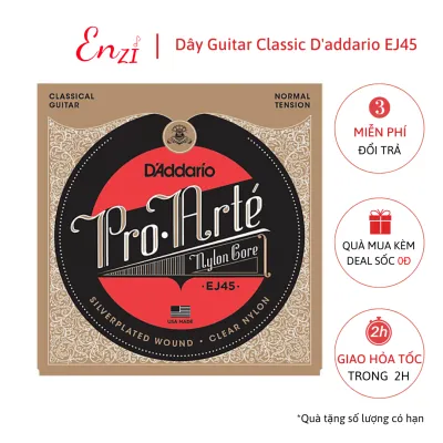 Dây đàn Guitar Classic Daddario EJ27N Normal dây đàn guitar cổ điển nylon chất lượng Enzi