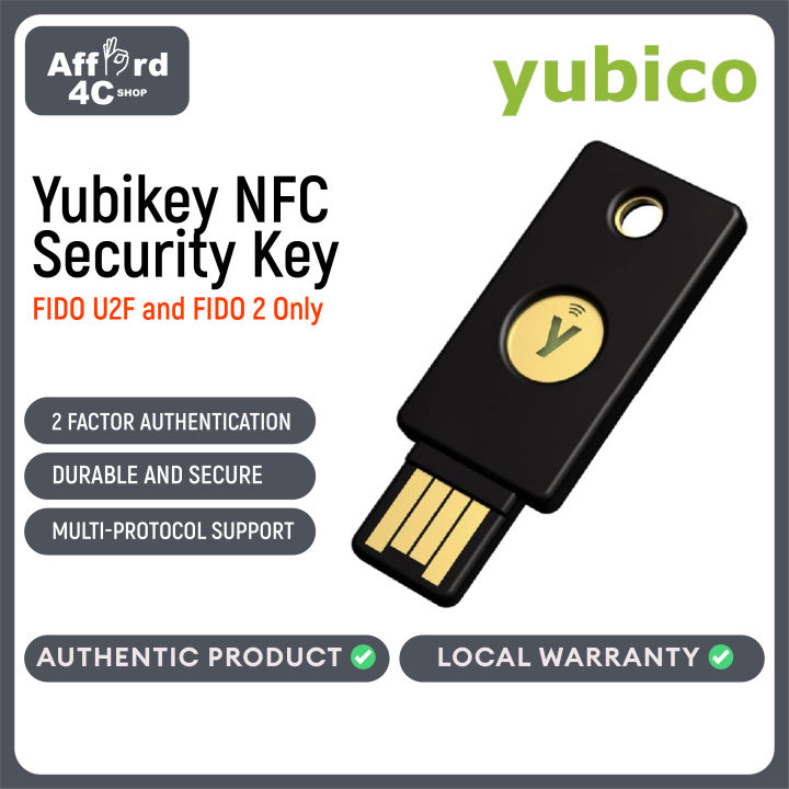 Yubico - Yubikey Security Key NFC - FIDO U2F and FIDO 2 Only - Two ...