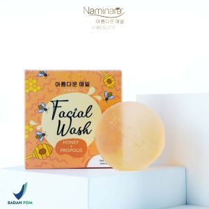 Naminara Facial Wash Bar Bundling 2pcs Honey Propolis dan Collagen Aloevera
