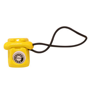 QUANSEN Dollhouse Miniture Simulation Retro Telephone Model Home Furniture Decoration Accessories For Kids Toys Gift