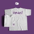 UMAY Shirt T-Shirt Black and White Men Women Unisex. 