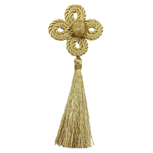Four Leaf Clovers Tassels Ornament Handmade Detailing For Garments And Special Occasion Outfit Craft Making Accessories