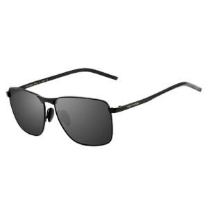 VEITHDIA Kacamata Vintage Original Pria UV Polarized Sunglasses Black  Gray