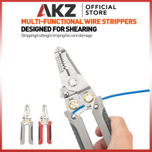 AKZ Strippers Multi-Functional Wire Splitting Pliers Crimper Cable Cutter Wire Stripping Tool Cable Stripping Cutting