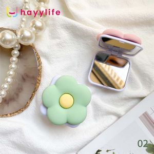 Hayylife Holder Hanphone berbentuk Bunga - Holder dudukan handphone berbentuk Bunga dengan cermin dibalik nya dan dapat ditarik Holder dudukan handphone sebagai desktop portabel yang rekat serta dilengkapi cermin HL-CAC867