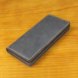 FANCODI Luxury Handmade Genuine Leather Long Wallet For Men Bifold Phone Case Clutch Bag Large Capacity Multiple Card Slots Money Clip Money Bag WF227