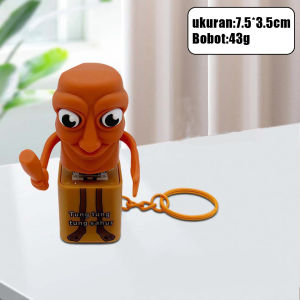 BETTIE Gantungan Kunci Anomali Bersuara Tung Tung Sahur / Mainan Anomali Unik