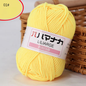 4ply Milk Cotton Yarn Crochet Soft Knitting Wool Thread baby wool yarn