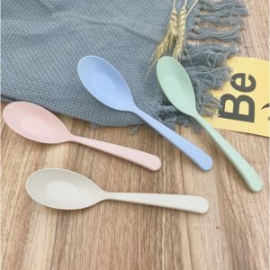 🔥FAST SHIPPING🔥 Wheat PP Plastic Spoon (Sudu Kecil Pelbagai-guna)