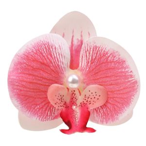 Korean Simulated Flower Hair Clip Phalaenopsis Orchid Hairpin Woman Seaside Vacation Photograph Hair Accessories