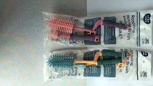 Mumystation 3 in 1 sikat pembersih botol susu bayi / sikat botol silikon panjang sikat dot empeng