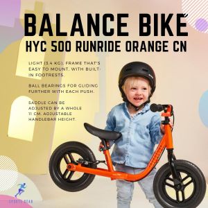 BTWIN จักรยานเด็ก จักรยานสำหรับเด็ก จักรยานทรงตัว สำหรับเด็กรุ่น HYC 500 RUNRIDE (สีส้ม) ( HYC 500 RUNRIDE ORANGE CN ) จักรยาน CYCLING BICYCLE