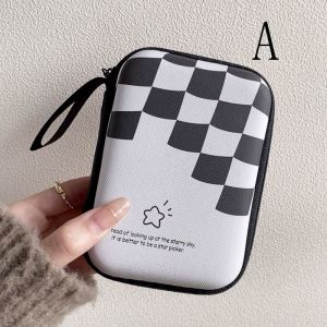 Huife Portable Cable Storage Bag Headphone Hard Drive Protective Case Box Large Coin Purse 13.5*9.5CM
