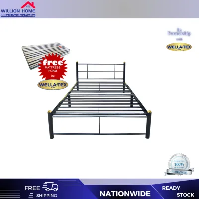 KELLY MODERN BED FRAME with MATTRESS - WILLION HOME AND OFFICE FURNITURE TRADING XI