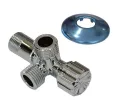 HCG 7450-A5 NC Lavatory Two Way Angle Valve with Escutcheon w/warranty. Authentic good quality.. 
