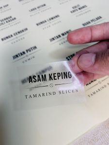 Kitchen & Bakery Label |29-87| pcs stickers - Waterproof Anti Scratch Easy Peel