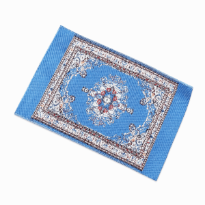 EASYEAH Floral Pattern Dollhouse Carpet Multicolor 1/12 Miniature Weaving Mat Creative Photo Props Mini Floor Coverings Dollhouse