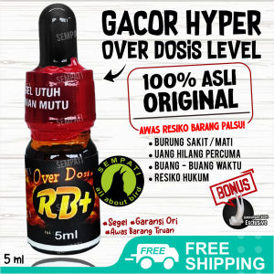 SEMPATI FREE GANTUNGAN BUAH Rb+ Rb Plus Overdosis 5 Ml Vitamin Pleci Harian Lomba Rb + Over Dosis Obat Penggacor Burung Penambah Stamina Power Doping Burung Pleci Murai Kolibri Kacer Cucak Siap Tempur