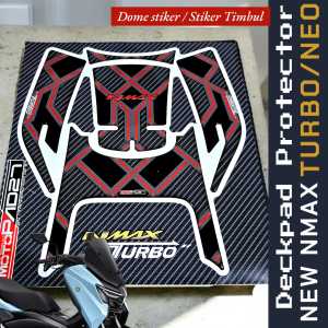 Tankpad nmax turbo 2024- Deckpad nmax turbo/neo 2024 - 2026 bahan resin carbon timbul kualitas premium