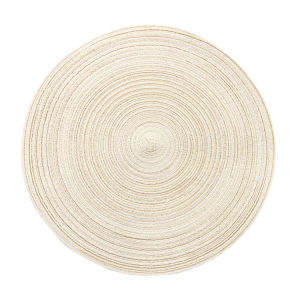 【BUY 5 TKAE 5】10PCS Place Mat For Dining Table Elegant Round Design Placemat Heat-Resistant Washable Ramie Coaster Placemat Woven Cotton Round Placemat For Dining Table Washable Heat Resistant Coaster non-slip Linen