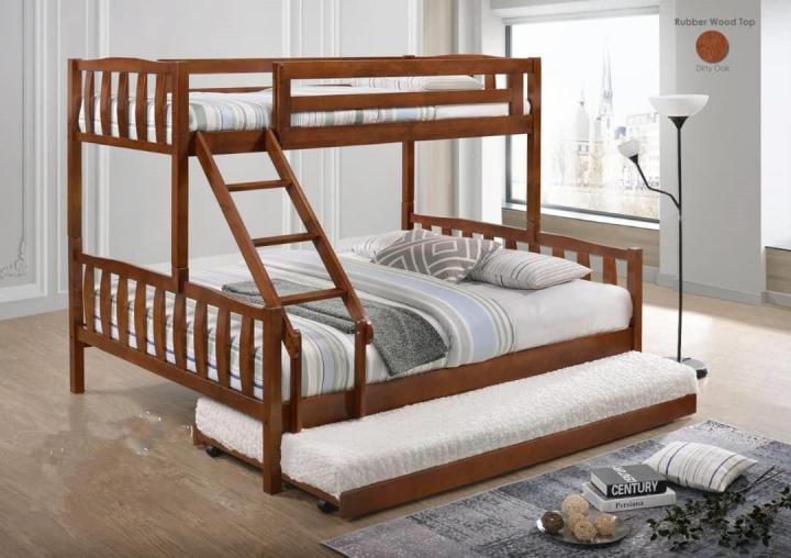 Bunk beds with sale pull out double