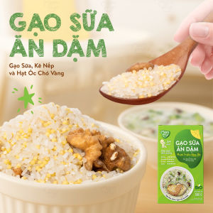 Gạo sữa ăn dặm cho bé Mămmy nấu cháo mềm mịn phù hợp hệ tiêu hóa non nớt của bé từ 6 tháng tuổi hộp 500g