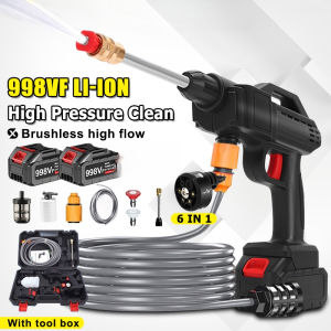 Water Jet Cordless 998VF Car Wash Floor Tiles Cleaner Spray Gun Portable Water Jet Pump High Pressure Cleaner