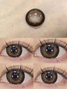 Mrs.H 14.5mm color lens big eyes soft contact lenses natural brown grey colors 6 Monthly usage美瞳年抛