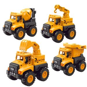 Childrens excavator mixing dump truck boy inertia toy car mainan anak