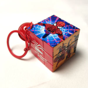 Kuromi Rubiks Cube Keychain Pendant Decompression Cartoon Creative Small Gift School Bag Pendant Key Chain Accessories