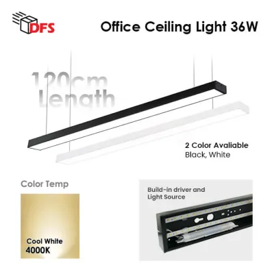 DFS LED Light Led Haning Light/ Office Light/ Long Ceiling Light/ Surface Mounted Light Rectangle 1200mm*70mm 36W