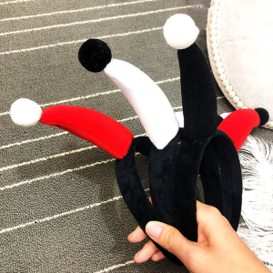 Halloween Headband Devil Clown Color Matching Long Horn Hair Hoop Cosplay Costume Masquerade Party Headpiece