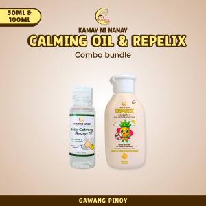 Kamay ni Nanay Repelix Combo Pack with Baby Balm - 100% Authentic Massage Balm for Babies MenthyBalm for Adult and Baby Calming Massage Oil