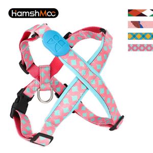 HamshMoc Step In Dog Harness Fashion Pet Harness Soft Padded Dog Vest Adjustable Straps for Small Medium Large Dogs Pet
