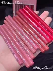 Lip liner lipstick dark brown red waterproof long-lasting lip line pen for women outlining lip pencil matte lipstick matte beginner matte matte velvet matte lipstick for women rose automatic lip liner waterproof matte matte lipstick bean paste color