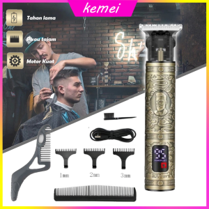 Alat Cukur Trimmer Rambut LCD Kemei Km 1942 Professional Hair Clipper Rambut Charger Turbo Km-1942