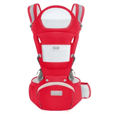 MOMYSO Baby Carrier 3-in-1 Multi-functional Hip Seat Carrier Infant Comfortable Breathable Storage