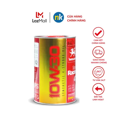Nhớt xe tay ga cao cấp xe ga đời mới Wolver 4T Special Racing 10W-30 SN 0.8L (Synthetic) - Nhập 100% từ Đức Chính Hãng