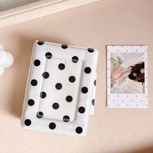 MILDGLOW 3 Inch Photo Album Polka Dot Collectible Photocard Holder Kawaii 40 Slots Photocard Binder
