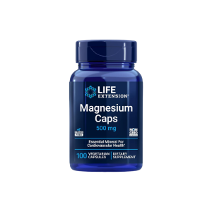 Life Extension Magnesium Caps 500mg 100 Veg Caps - Bone & Muscle Support