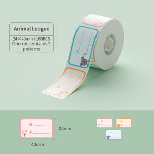 NIIMBOT D101 สติกเกอร์กลม กระดาษเทอร์มอลวงกลม 20-25 มม. กันน้ำและกันน้ำมัน