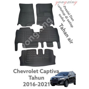 Karpet Mobil 5D Premium Chevrolet Captiva 16-19 Tahan air Semua perlindungan bulat mudah untuk bersih Brand yongxing