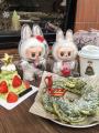 (Ready Stock) Kebidumei 2pcs labubu Dolls Protective Case V2 V1 Transparent Protective Acrylic Case  Waterproof Storage Keychain Bags LABUBU Dolls Accessories. 