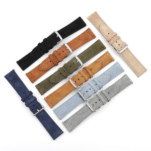 Onthelevel Suede Leather Watch Strap Retro Watchband 18mm 19mm 20mm 22mm Gray Blue Brown Black Watch Accessories2026