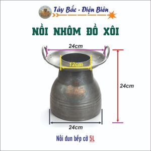 Nồi Đồ Xôi - Hấp Bánh Bao/Đồ Xôi/Hấp Xôi/Hong Xôi/Hấp Thực Phẩm - Đun Bếp&Cắm Điện - Cỡ 5L (Bán Lẻ)