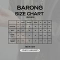 Barong Tagalog for Men Piña Organza with Lining Black With Rustic Accent. 