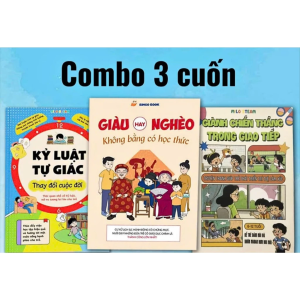 Sách- Combo Kỷ luật tự giác + giàu hay nghèo + giành chiến thắng trong giao tiếp